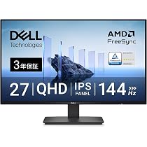 Dell 23.8インチ モニター - SE2426H 144Hz Amazon.co.jp: Dell SE2726D 27インチ モニター(3年保証/QHD/IPS,非